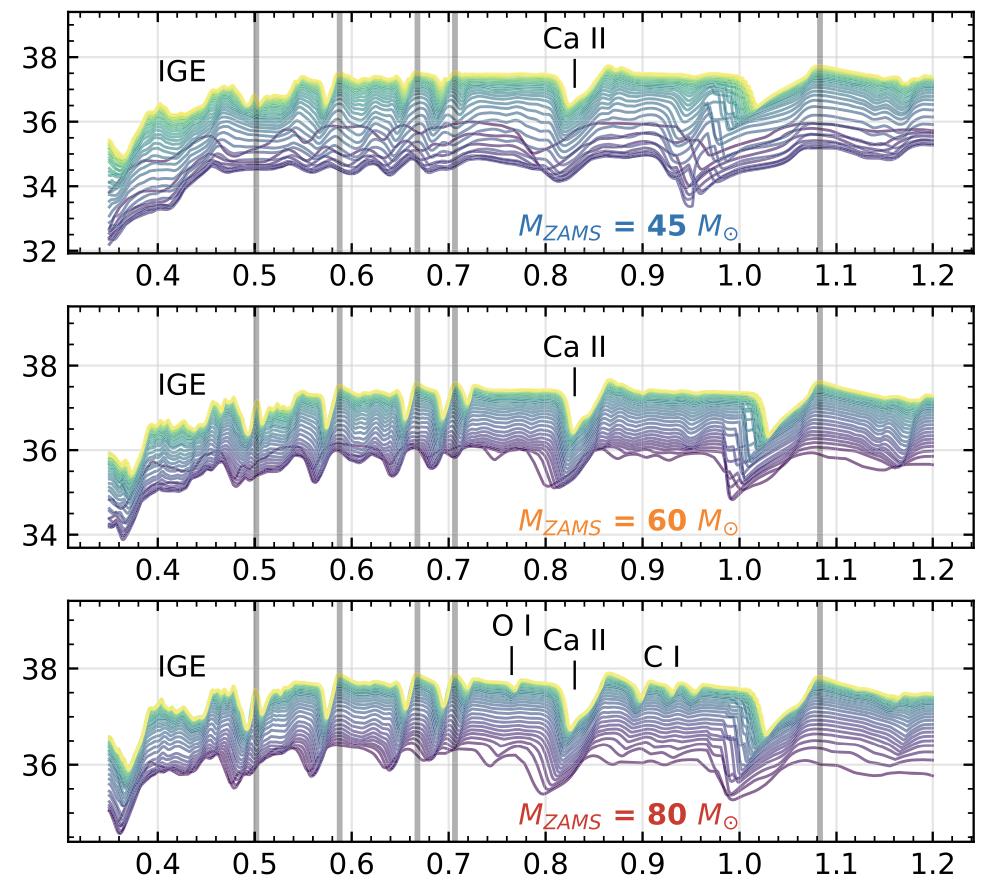 Stripped-envelope supernova simulations